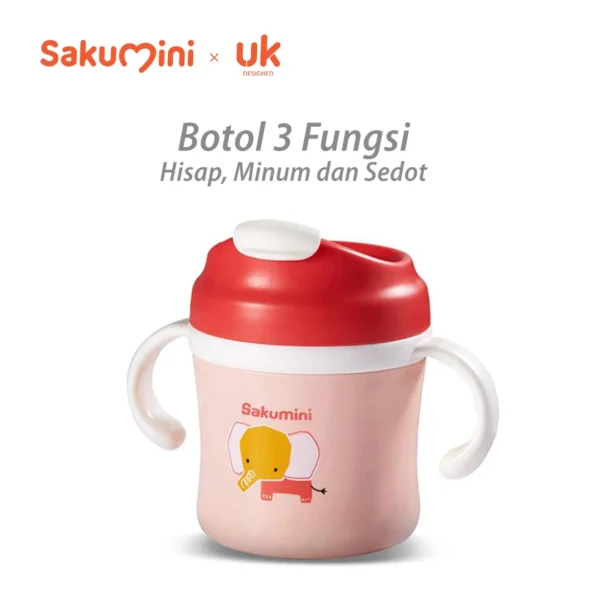 Sakumini Botol Susu Stainless Steel Milk Cup Gelas Hisap