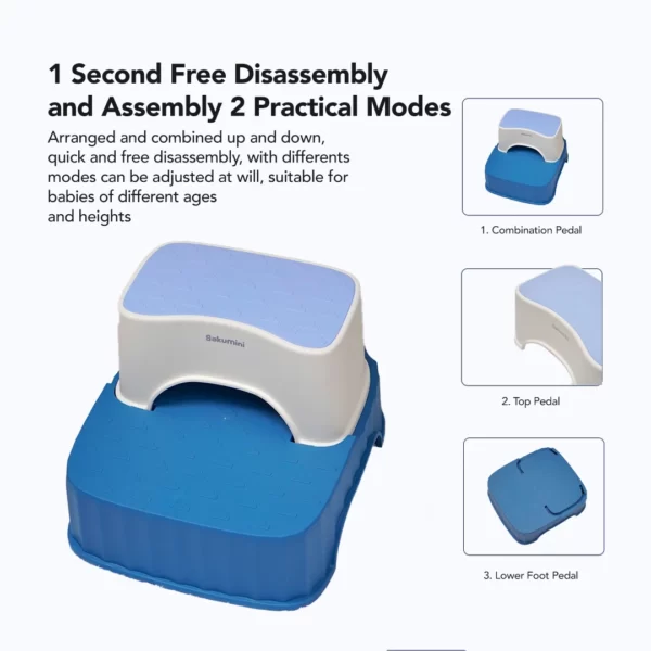 Sakumini Step Stool Toilet Bangku Pijakan Kaki Anak Anti Slip - Image 2