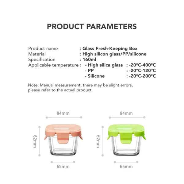 Sakumini Food Container Glass Storage Jar Bowl Wadah Gelas Kaca Mpasi Bayi - Image 6