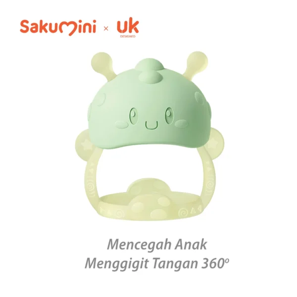 Sakumini Silicone Teether Bracelet Mainan Gigitan Gelang Bayi