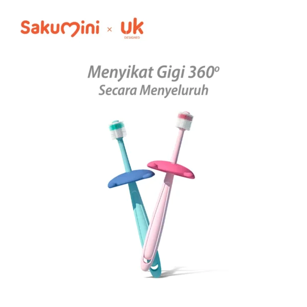 Sakumini 360 Degree Training Toothbrush Sikat Gigi 360 Derajat Bayi
