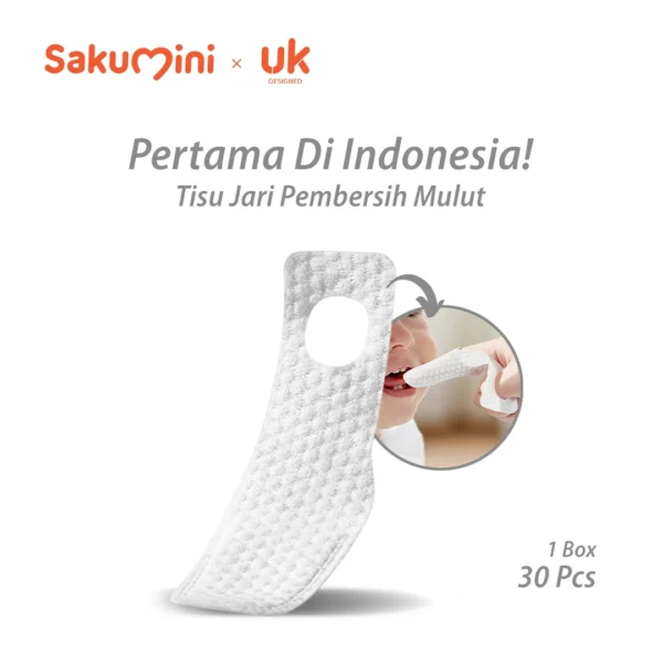 Sakumini Oral Cleaner Finger Wipes Pembersih Lidah Gigi Mulut Bayi