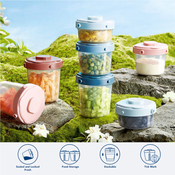 Sakumini Tempat Makan Mpasi Bayi Airtight Baby Food Container Set - Image 3