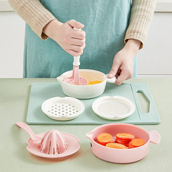 Sakumini Food Grinder Bowl Set Penghalus Pengolah Makanan Anak MPASI - Image 4