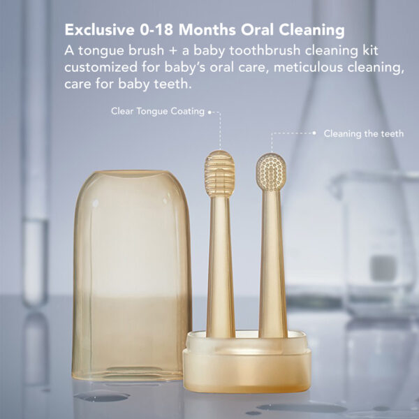 Sakumini Silicone Toothbrush Tongue Cleaner Sikat Gigi Lidah Bayi - Image 4