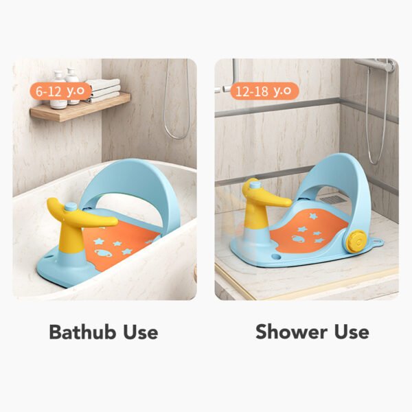 Sakumini Bathtub Seat Stool Training Dudukan Sandaran Mandi Bayi - Image 3