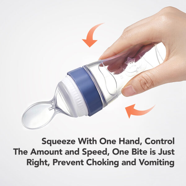 Sakumini Squeeze Spoon Feeder Silicone Botol Sendok Makan Mpasi Bayi - Image 5