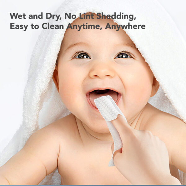 Sakumini Oral Cleaner Finger Wipes Pembersih Lidah Gigi Mulut Bayi - Image 3