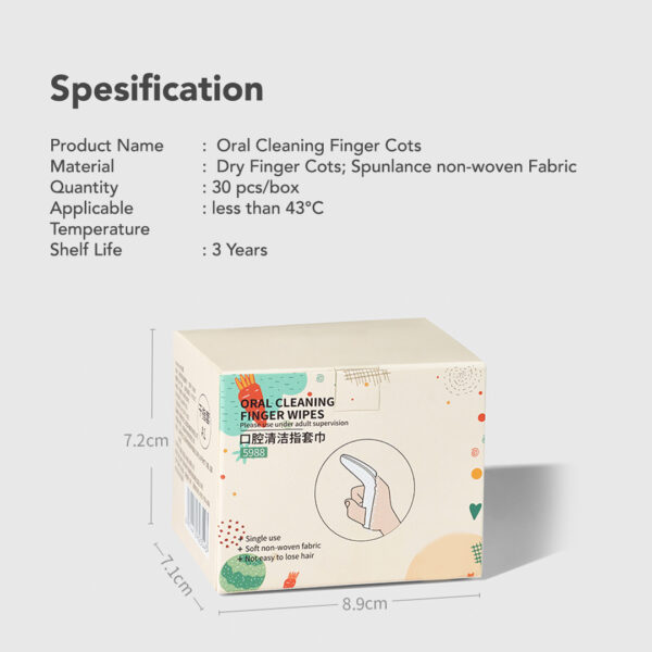 Sakumini Oral Cleaner Finger Wipes Pembersih Lidah Gigi Mulut Bayi - Image 4