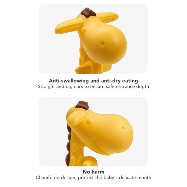 Sakumini Silicone Teether Giraffe Mainan Gigitan Bayi - Image 3