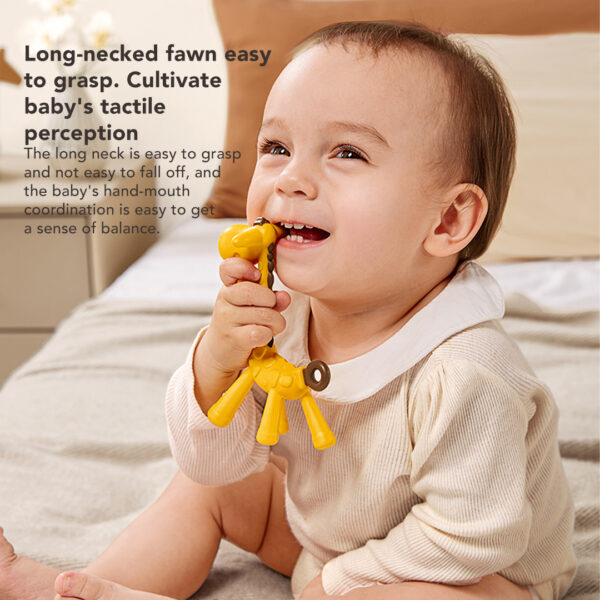 Sakumini Silicone Teether Giraffe Mainan Gigitan Bayi - Image 6