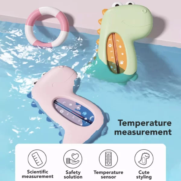 Sakumini Dino Water Temperature Thermometer Termometer Suhu Air Mandi Anak - Image 3