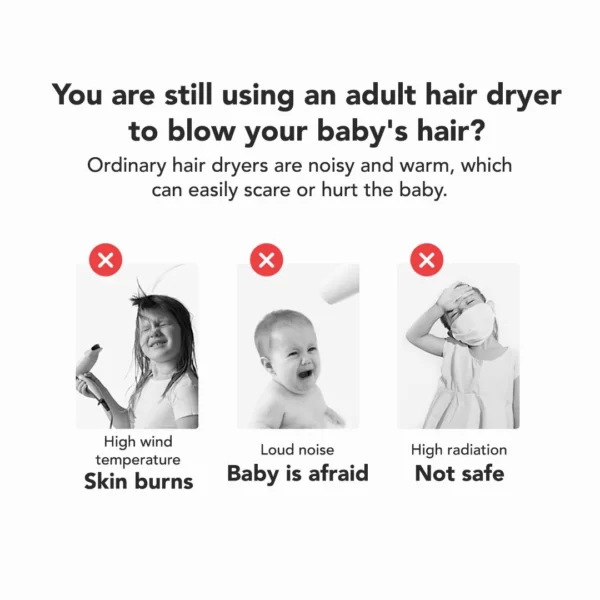 Sakumini Hair Dryer Baby Low Radiation Pengering Rambut Anak - Image 3