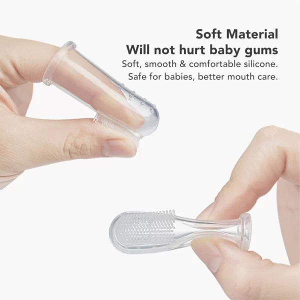 Sakumini Sikat Gigi Lidah Bayi Silikon Finger Toothbrush Silicone Baby - Image 3