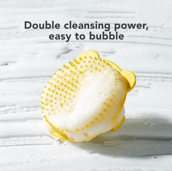 Sakumini Silicone Baby Bath Hair Brush Sisir Sikat Pijat Keramas Rambut Anak - Image 3