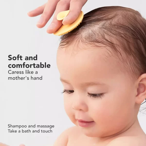 Sakumini Silicone Hair Shampoo Massage Brush Sikat Pijat Keramas Rambut Bayi - Image 2
