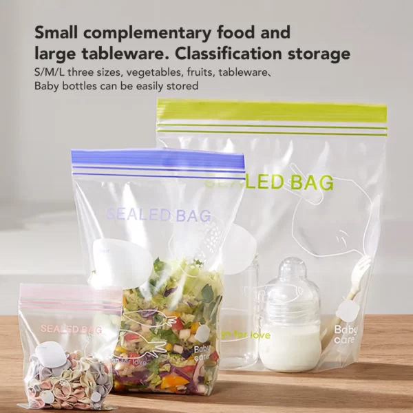 Sakumini Plastic Ziplock Bag Plastik Klip Zipper Kantong Penyimpanan Makanan - Image 2