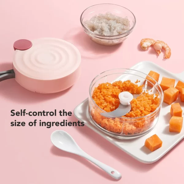 Sakumini Chopper Grinder Manual Blender Tarik Penggiling Penghalus Makanan - Image 2