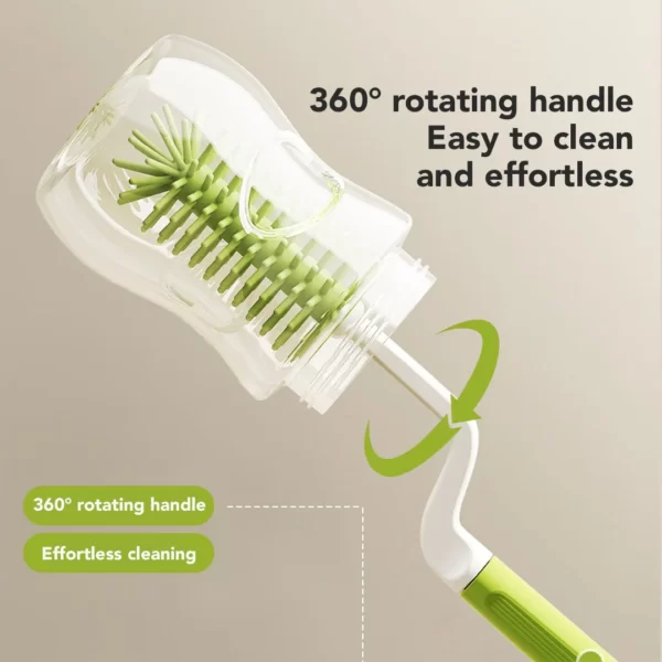 Sakumini Silicone Bottle Brush Sikat Pembersih Botol Sedotan Dot Bayi - Image 3