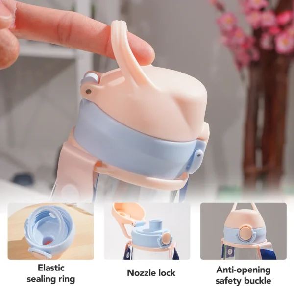 Sakumini Botol Minum Sedotan Anak Tritan Training Straw Cup - Image 5