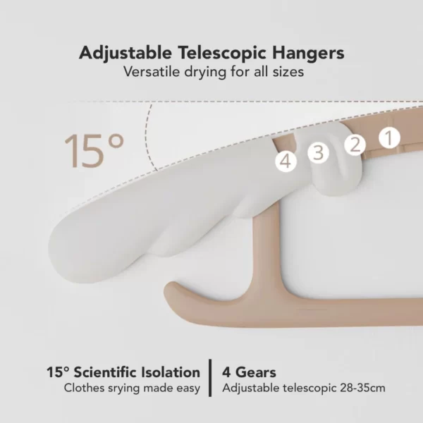Sakumini Clothes Pants Hanger Gantungan Baju Celana Bayi Anak Anti Slip Multifungsi - Image 2