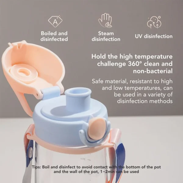 Sakumini Botol Minum Sedotan Anak Tritan Training Straw Cup - Image 2
