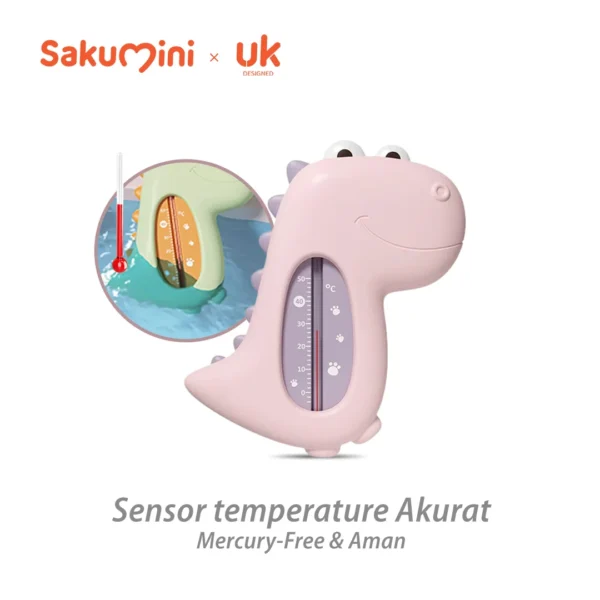 Sakumini Dino Water Temperature Thermometer Termometer Suhu Air Mandi Anak