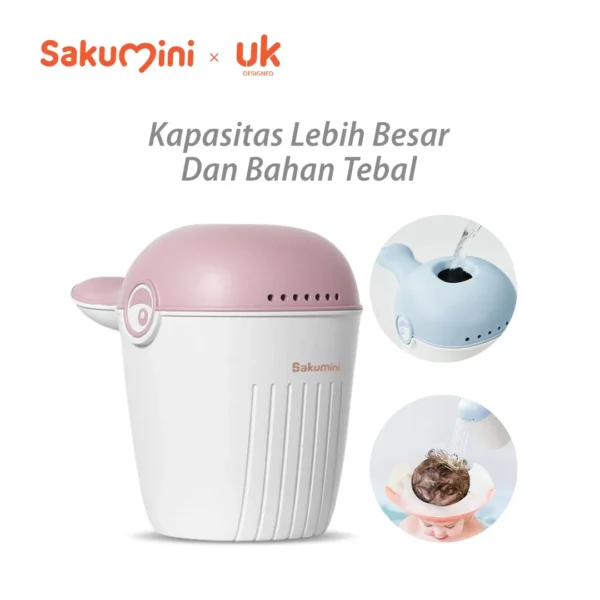 Sakumini Bath Gayung Mandi Anak Bayi Keramas Shampoo Shower Cup