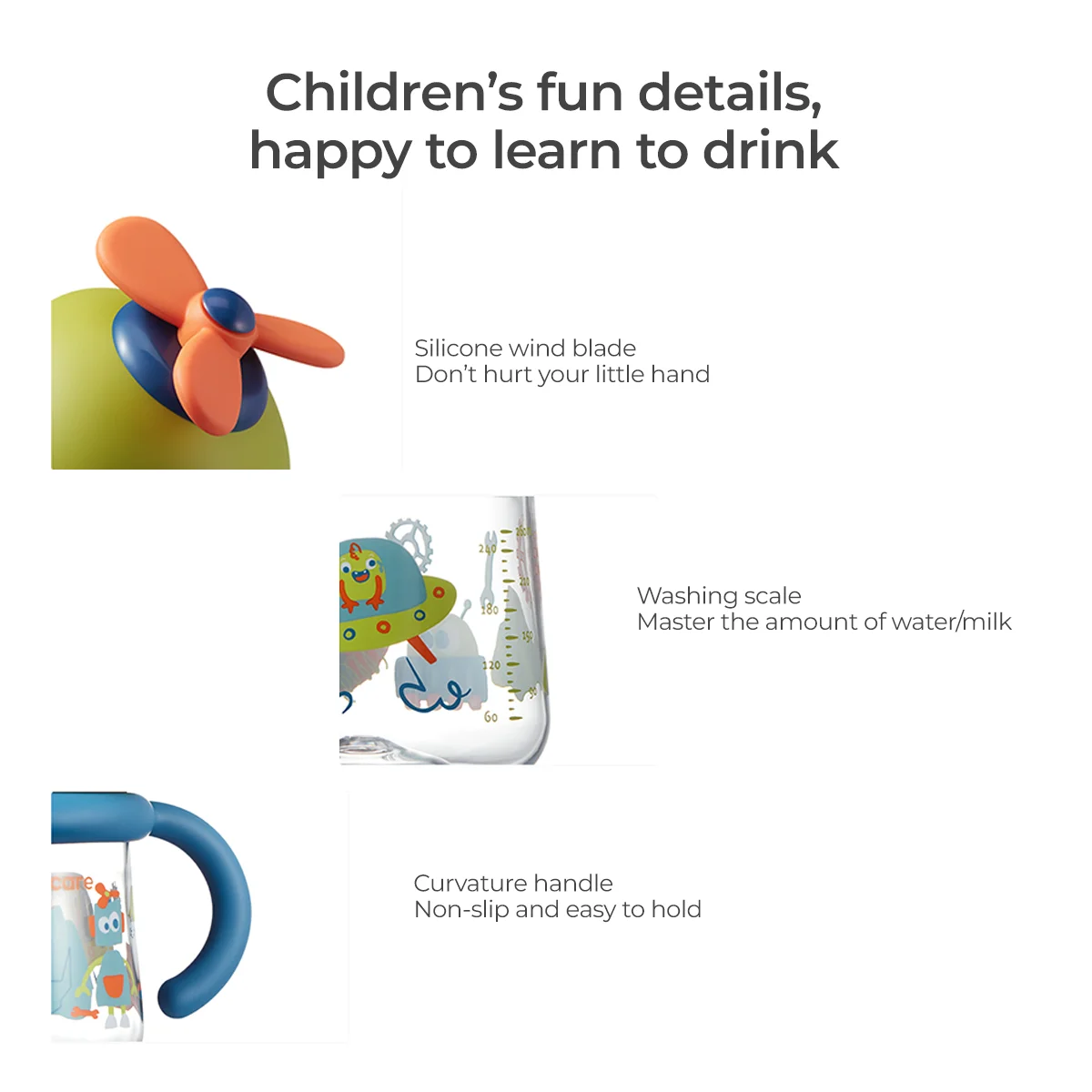 BC Babycare Wind Elf Sippy Cup Tritan 260ml Botol Minum Sedotan Bayi - Image 3