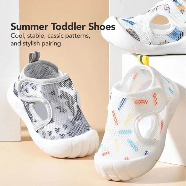 Sakumini Sepatu Kasual Jaring Anak Slip On Sneaker Shoes Toddler - Image 4