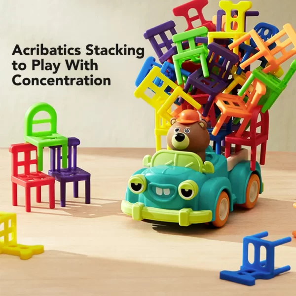 Beiens Chair Stacking Pickup Truck Toy Mainan Truk Pickup Susun Kursi - Image 3