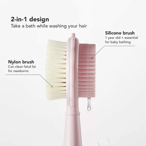 BC Babycare 2in1 Baby Bath Hair Massage Brush Sikat Keramas Rambut Anak - Image 2