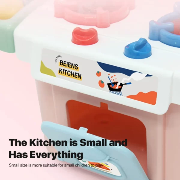 Beiens Cooking Mini Kitchen Set Toys Mainan Edukasi Masakan Anak - Image 3