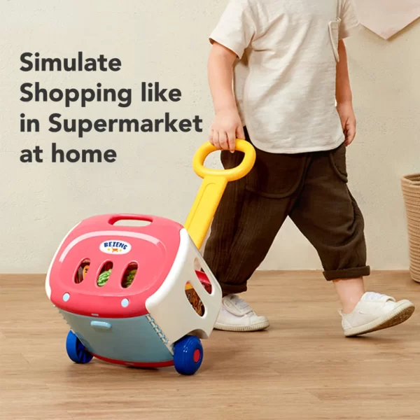 Beiens Shopping Trolley Cart Toy Mainan Troli Belanja Anak - Image 3