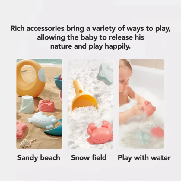 Beiens Beach Bucket Sand Kids Toys Mainan Cetakan Pasir Ember Sekop Anak - Image 4