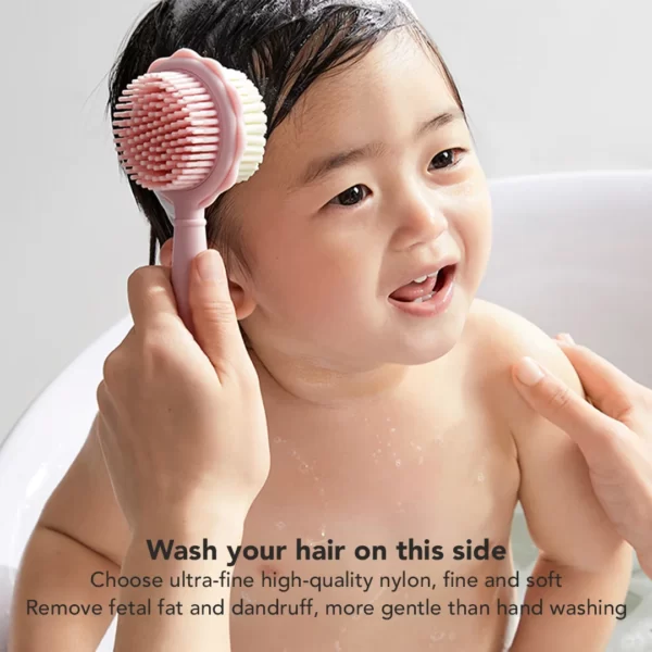 BC Babycare 2in1 Baby Bath Hair Massage Brush Sikat Keramas Rambut Anak - Image 4