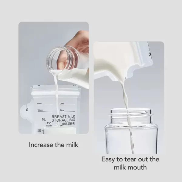 Sakumini Disposable Breastmilk Storage Bag Penampung Kantong Asi Susu Bayi Food Grade - Image 2