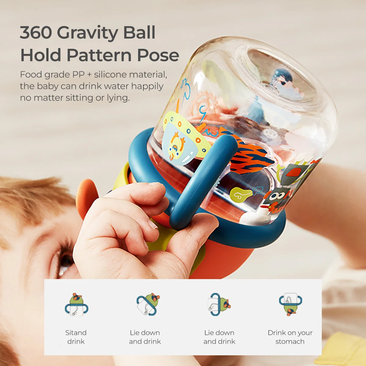 BC Babycare Wind Elf Sippy Cup Tritan 260ml Botol Minum Sedotan Bayi - Image 2