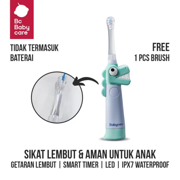 BC Babycare Electric Toothbrush Led Smart Sikat Gigi Elektrik Bayi