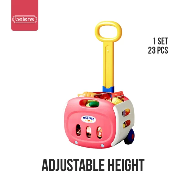 Beiens Shopping Trolley Cart Toy Mainan Troli Belanja Anak