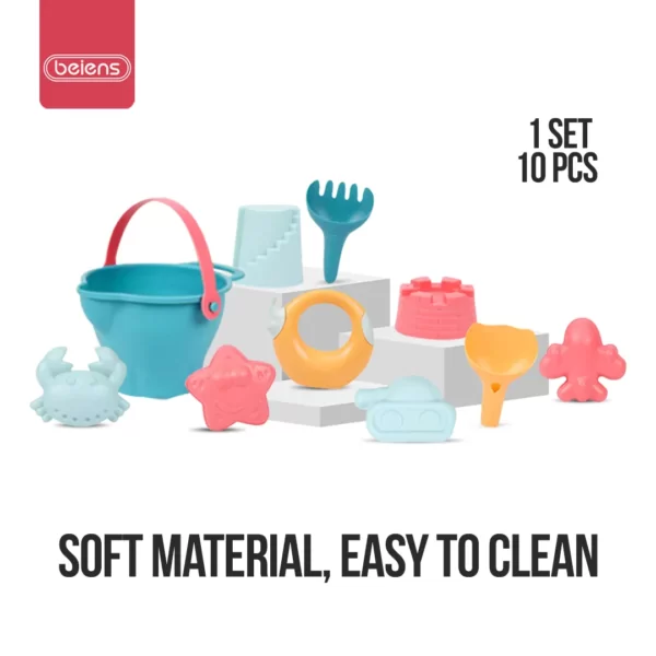 Beiens Beach Bucket Sand Kids Toys Mainan Cetakan Pasir Ember Sekop Anak