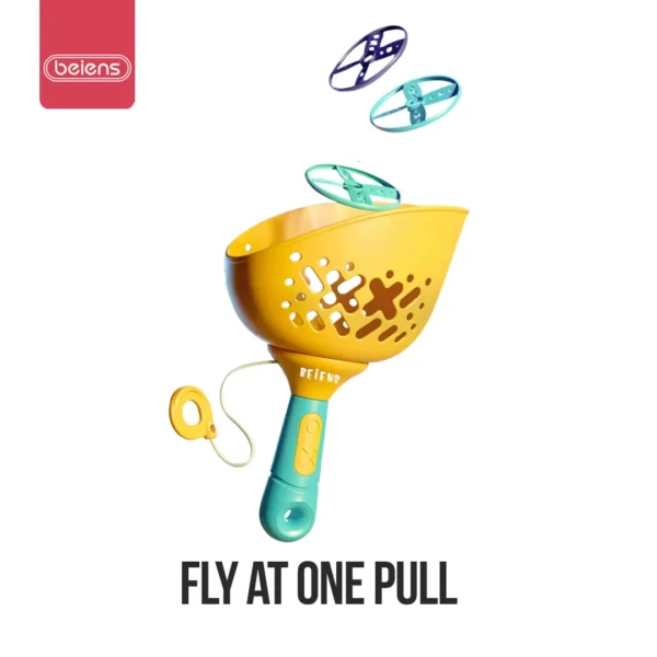 Beiens Flying Toy Mainan Tarik Outdoor Piring Terbang Anak