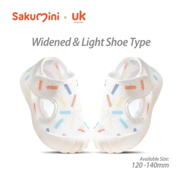 Sakumini Sepatu Kasual Jaring Anak Slip On Sneaker Shoes Toddler