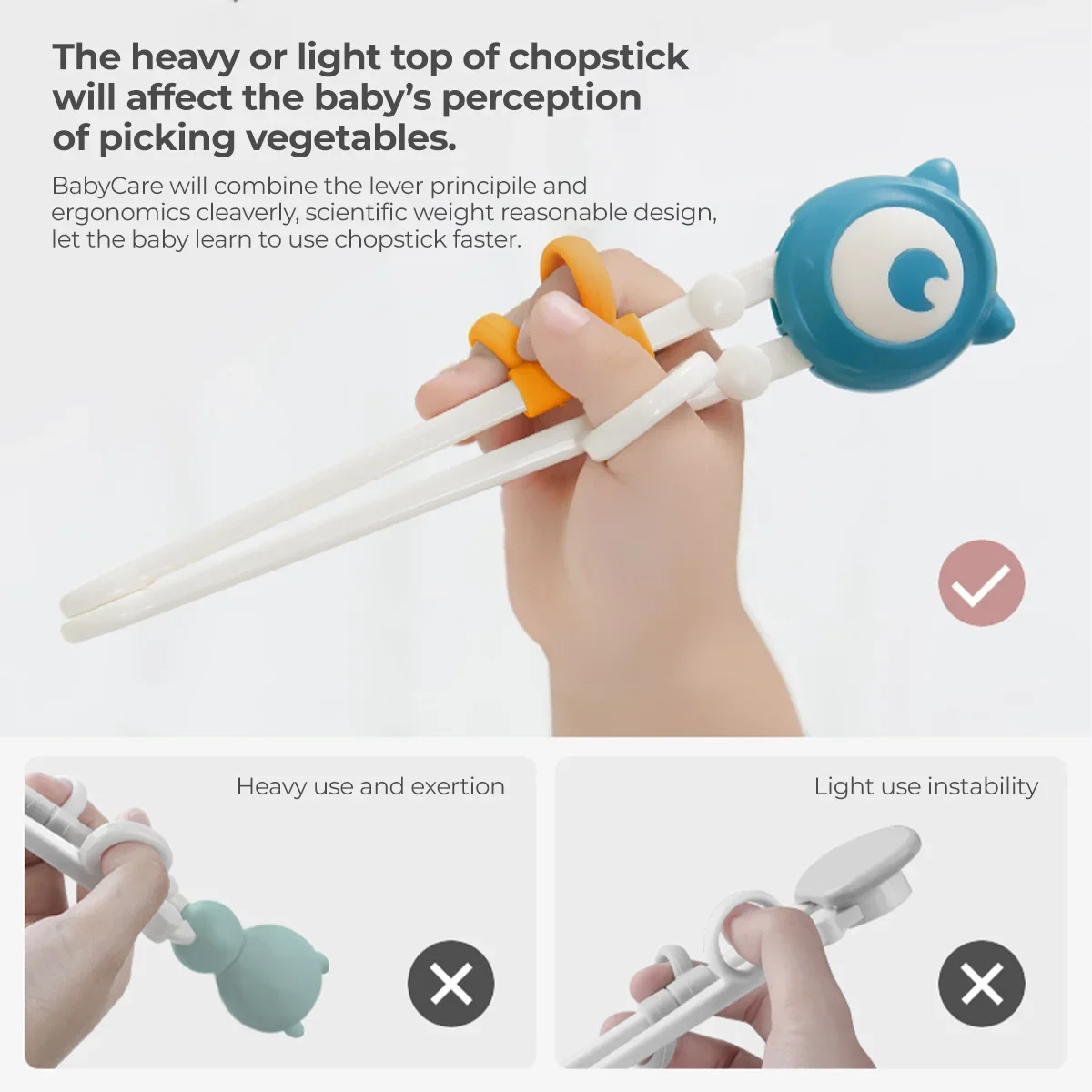 BC Babycare Learning Chopstick Sumpit Belajar Anak BPA Free - Image 5
