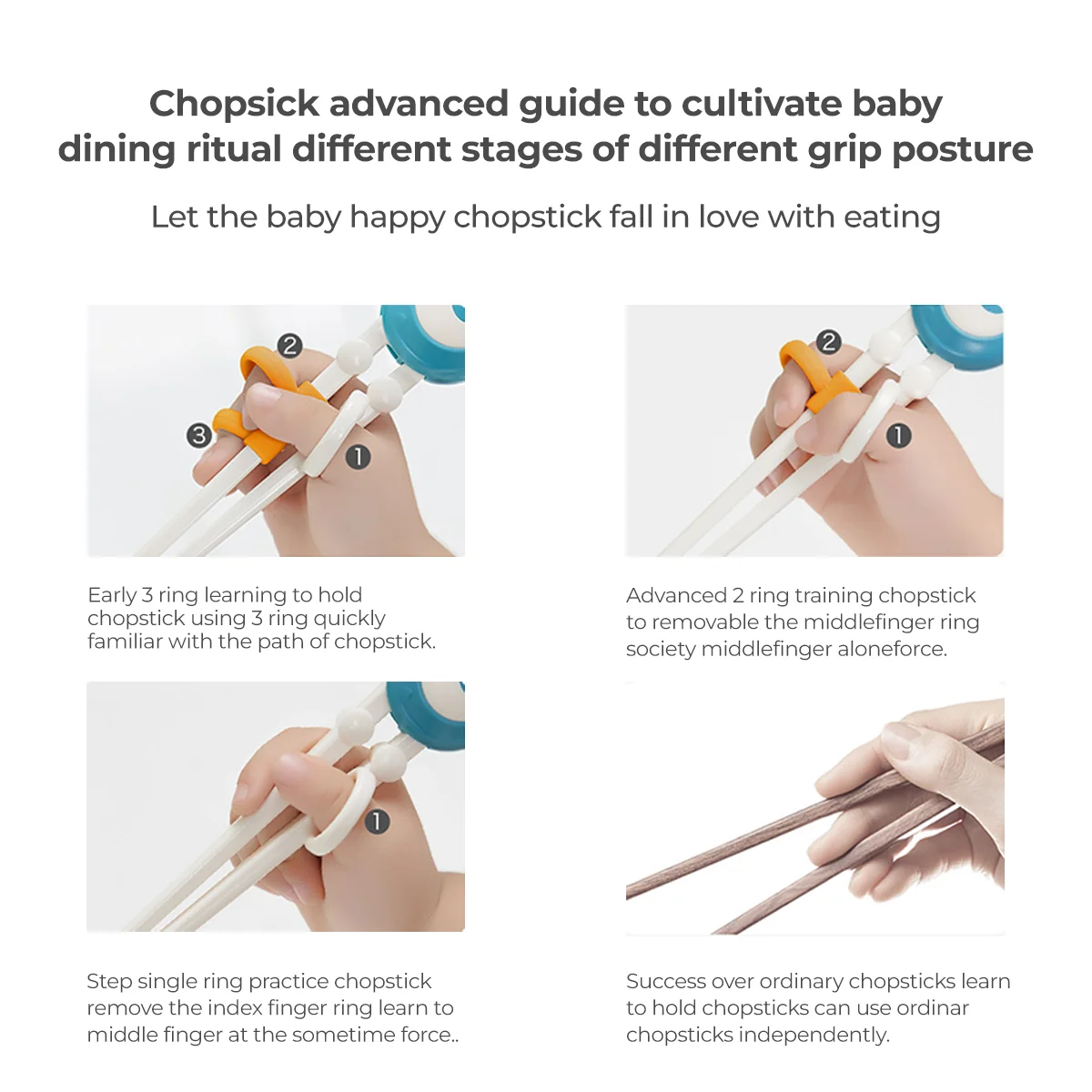BC Babycare Learning Chopstick Sumpit Belajar Anak BPA Free - Image 6