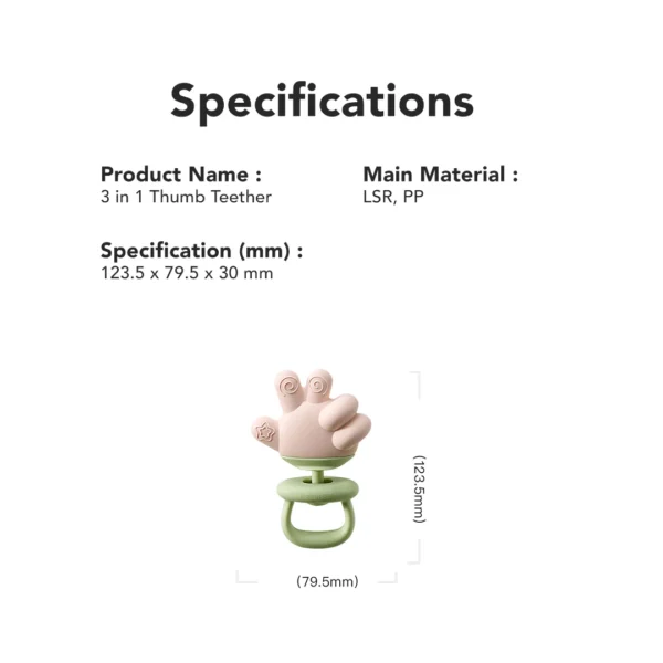 BC Babycare Finger Teether Silicone Silikon Gigitan Bayi - Image 7