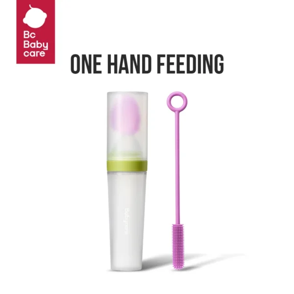 BC Babycare Infant Silicone Squeeze Feeder Botol Sendok Makan Bayi