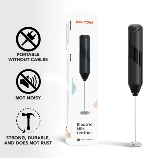Sakumini Pengocok Susu Pengaduk Portable Electric Milk Frother - Image 6