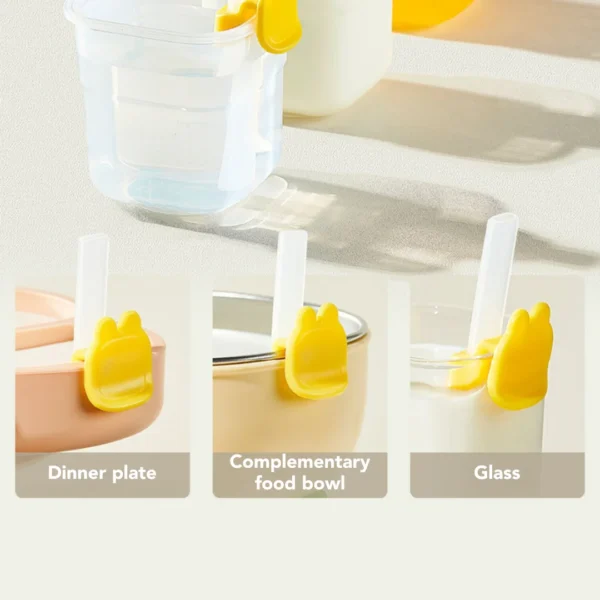 Sakumini Silicone Straw Set Sedotan Silikon Cincin Karakter Kelinci - Image 3