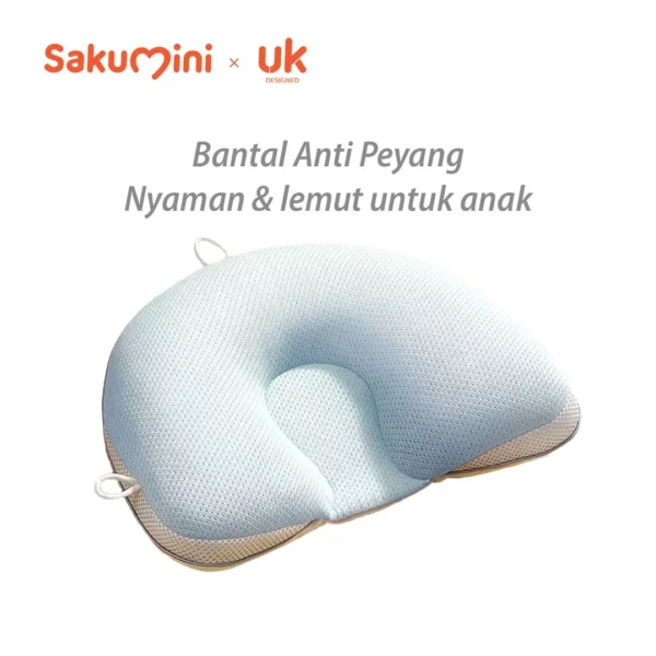Sakumini Head Shape Pillow Bantal Kepala Anti Peyang Bayi Anak